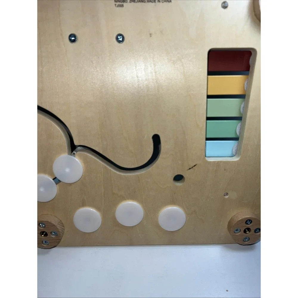 Wooden Baby Activity Tabletop Bead Maze Xylophone Shape Sorter Learning Toy